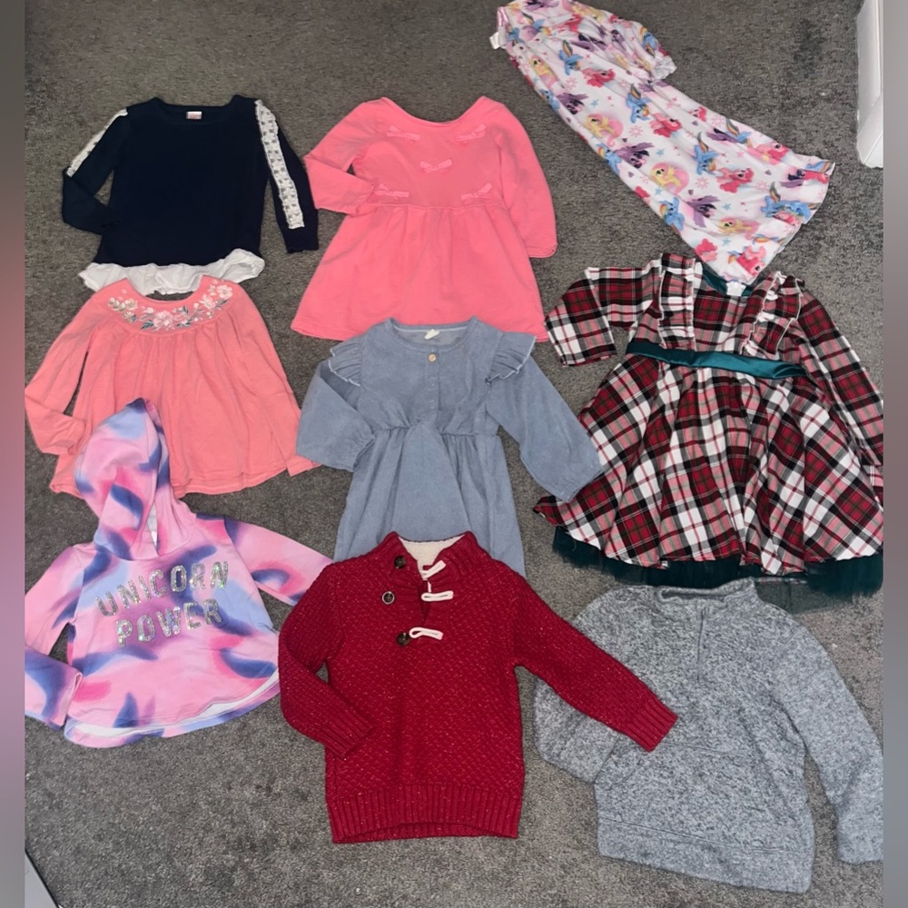 Toddler Youth Girls 10-Piece Winter Clothing Lot – Size 4T